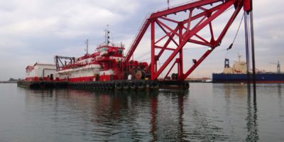Manson Construction's Cuttersuction Dredge HR Morris at Work in Southern California for the LA District of the U.S. Army Corps of Engineers and Beneficially Re-using the Dredged Material