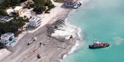 Weeks Marine Performs Beach Nourishment to Protect the Coastal Communities of Siesta Key, FL
