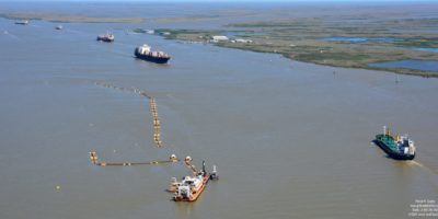 Weeks Marine Cuttersuction Dredge Keeps the Waterway Open for Business at Southwest Pass, Louisiana