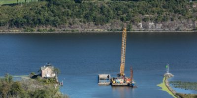 JT Cleary Dredges Saugerties Harbor on the Hudson River, NY