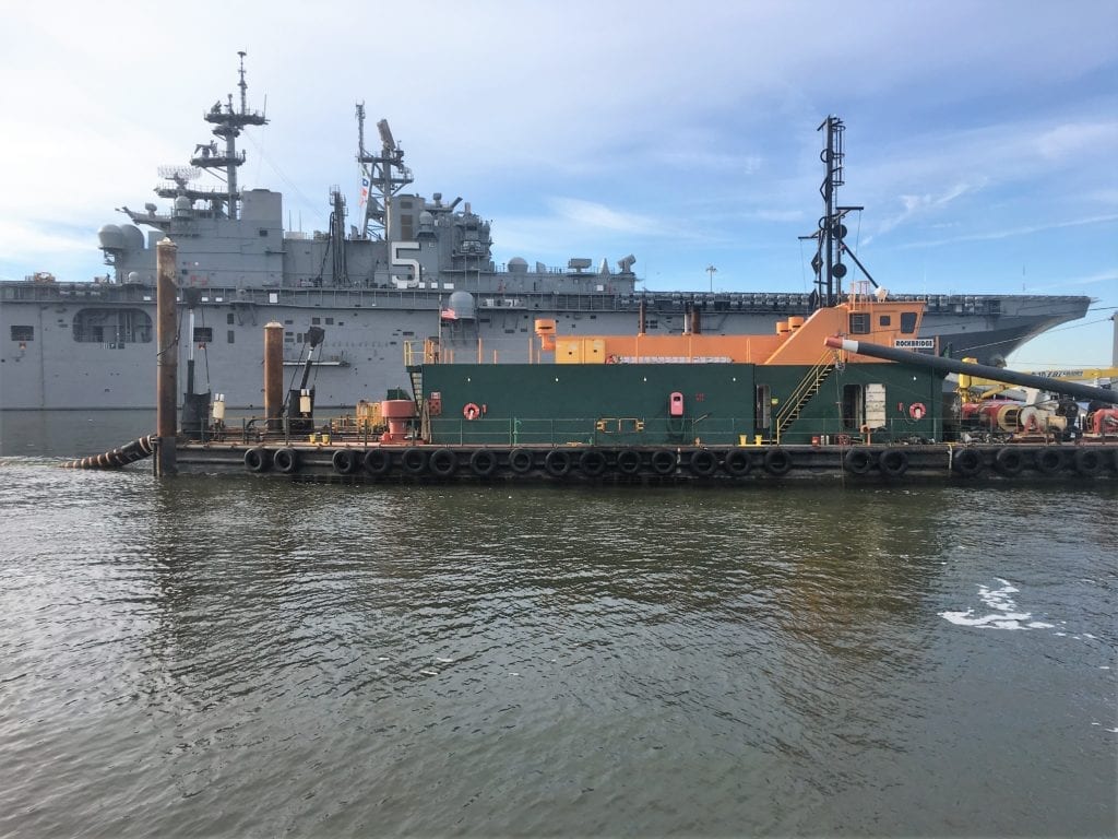 New Year 2020 Weeks Marine and Cottrell Contracting Digging in Port of Virginia Deeper